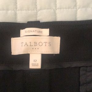 Talbots signature black Capri pants size 12, used